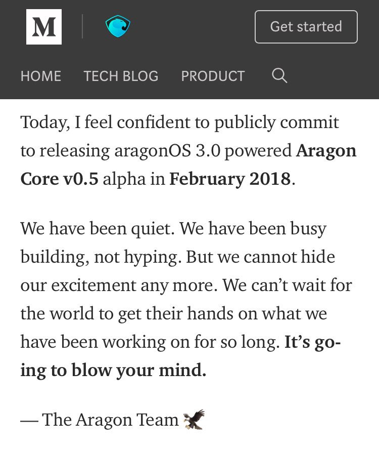 Blckchn_Biz's tweet photo. @AragonProject announcement! New app available serving all crypto projects ! These guys are working hard and bringing valuable solutions to the industry $ant
https://t.co/4Bavvu4Jnp https://t.co/8d9FnzQUiF