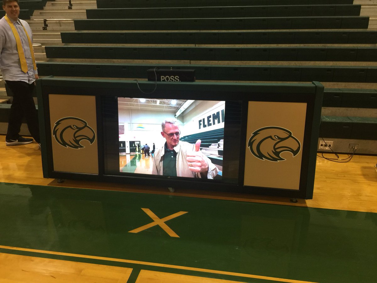 The new score table at FIHS is great, but needed some work. I updated the image on the screen. #GoldenEagles