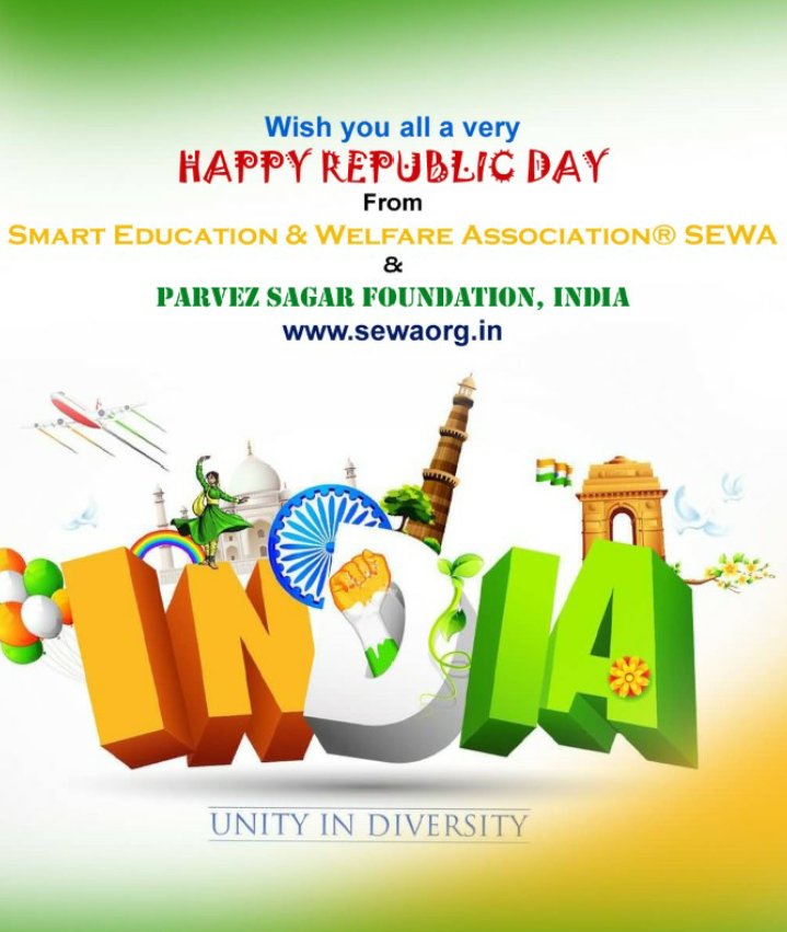Happy #Republicday2018 #RepublicDay #Jayhind <a href="/SEWA_India/">SEWA India 🇮🇳</a> <a href="/psfindia/">PSF India ☮️</a>