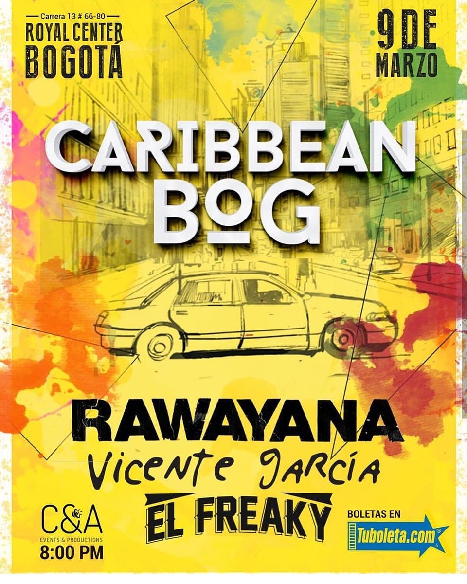 freakycolectivo's tweet photo. Bogotá, nos vemos el 9 de marzo junto a @vicentegarciag y @Rawayana 🔺👹🔺 https://t.co/pNrkIEeE7y