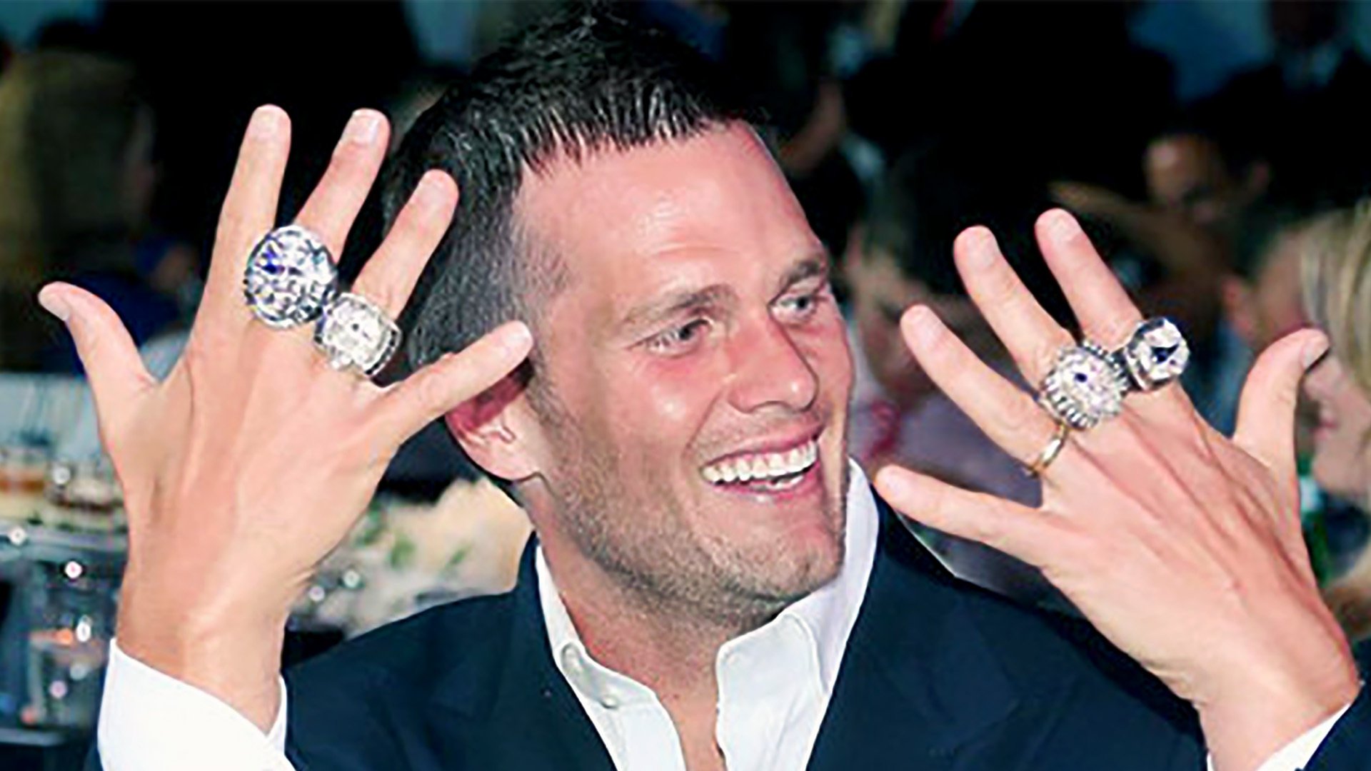Brady 5 super bowl rings clearance