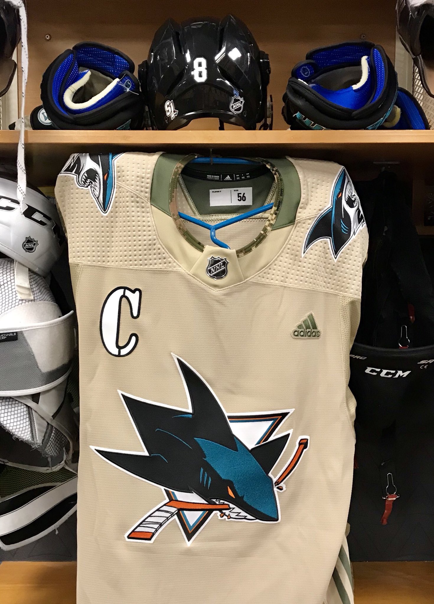 san jose sharks military jersey