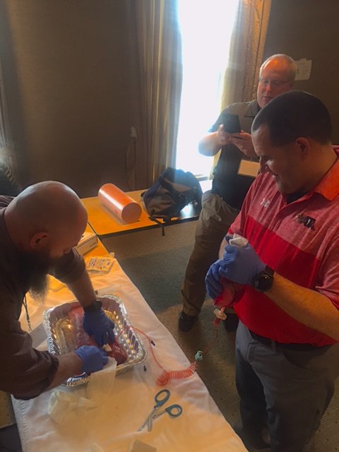 TNATA's tweet photo. In case you missed it, here's a #tbt to Wound Packing and Tourniquet Lab at the 2018 TATS Conference two weekends ago! #TATS2018 #athletictrainingtn #stopthebleeding https://t.co/6cFa3jt5JW