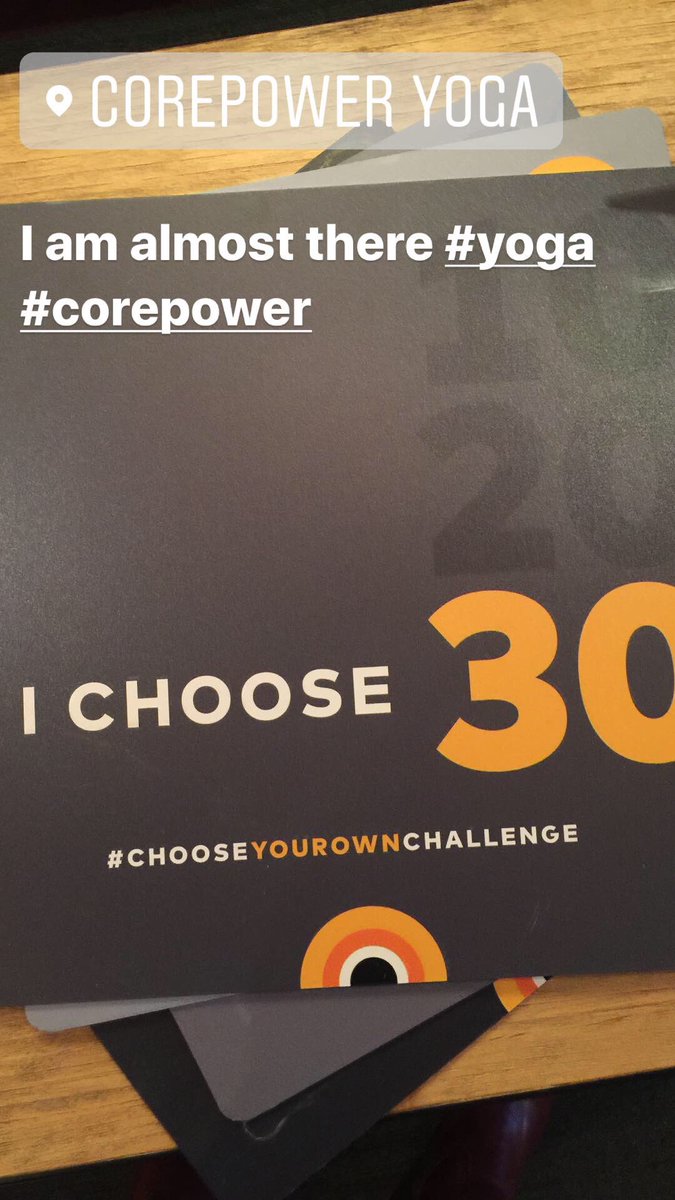 lorenahathaway's tweet photo. Doing the challenge with @CorePowerYoga | 30 classes during January #chooseyourownchallenge #5MoreClasses https://t.co/6V1DDxmZU0