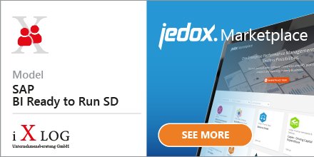 iXLOG ist Launch Partner im neuen #JedoxMarketplace für Best-Practice #software für die integrierte Planung. Jetzt unsere neue SAP BI Ready to Run SD Lösung entdecken marketplace.jedox.com/ui/store/#stor… #CPM #BI @JedoxAG