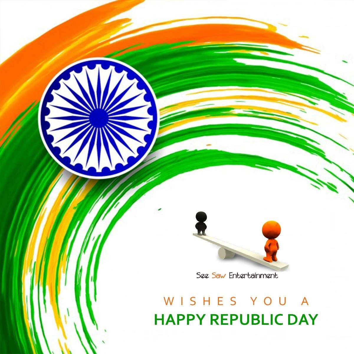On this day, let's take an oath to build our nation to be the best in the world. See Saw Entertainment wishes you all a very Happy Republic Day! Jai Hind. #RepublicDay