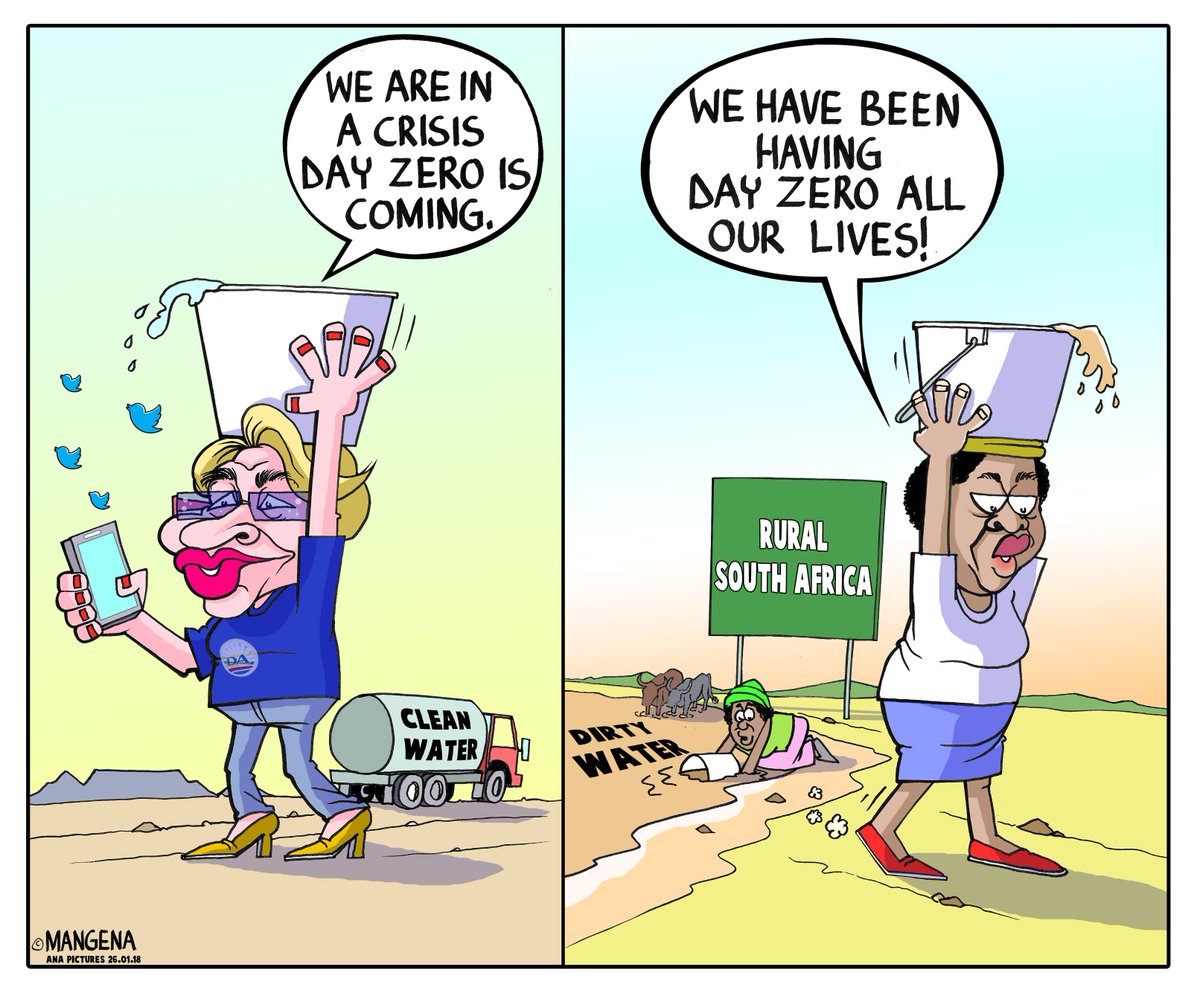 TheStar_news's tweet photo. #TheStarToon: #DayZero vs everyday life in parts of the country (by @Mangenatoons) https://t.co/7xIvNk9wwL