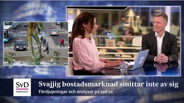 saxborn's tweet photo. Tidig morgon! Klockan 06.45 var jag inbjuden till SvD Näringslivs Ekonomistudio med anledning av att vi släppte Castellums rapport igår.
https://t.co/25Vy0re3xb https://t.co/D5WTGoou0T