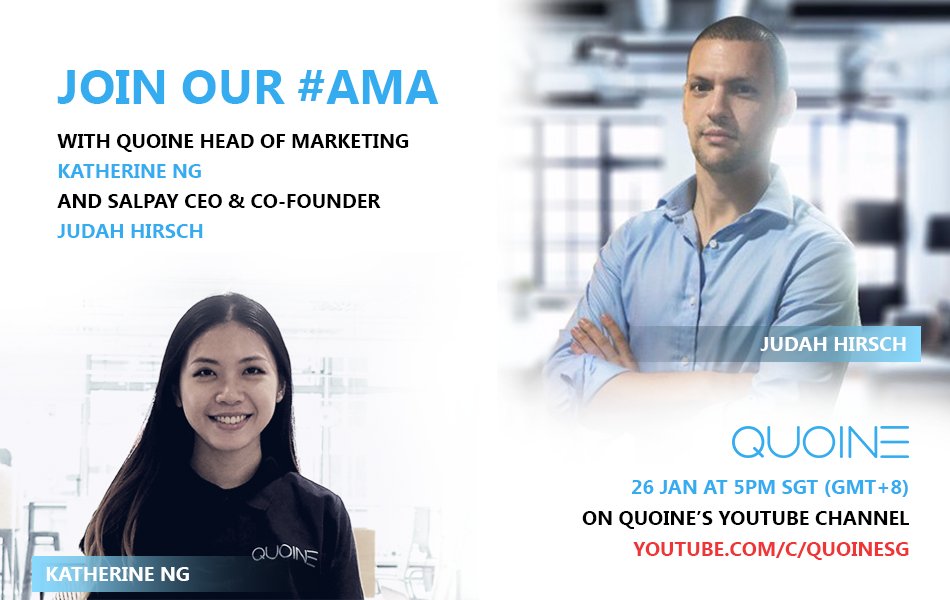 SalariumPayroll's tweet photo. Our CEO @judahzhirsch is doing an AMA with Quoine discussing SALPay Token Listing Jan 29th. #SALPay #SALPayICO
https://t.co/wVggDiJQ8S https://t.co/NdtyxgonQs