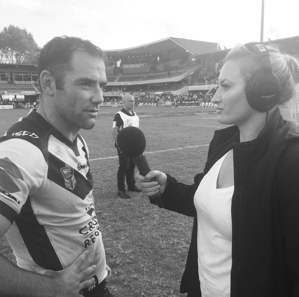 MediaMatesAU's tweet photo. .@ruan_sims talks about having to interview some of the NRL’s big names on @abcgrandstand. LISTEN: https://t.co/kqRtpSsdES https://t.co/SjCGFeDX6t
