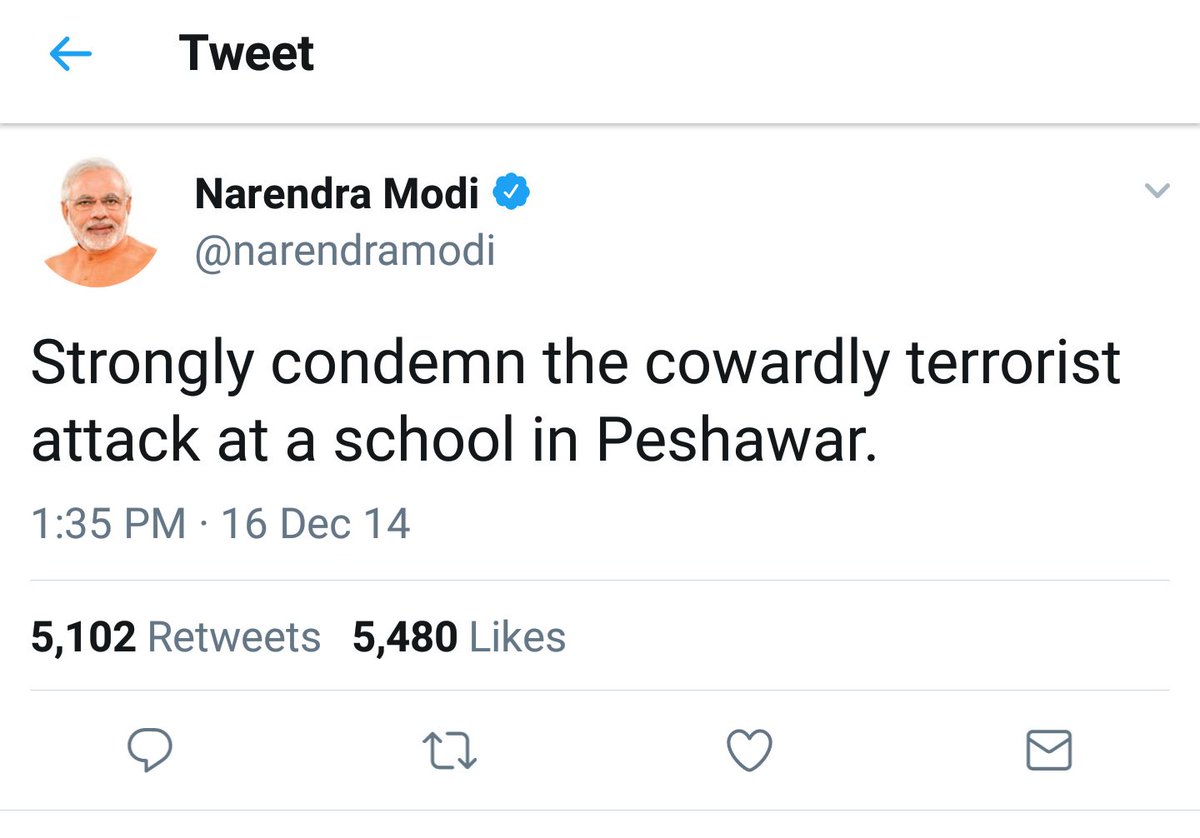 PlingEm's tweet photo. For all those who are asking if our PM broke his silence against the terrorist attack by #KarniSena on school children at Gurugram. He did. Soon after the incident happened. Here's the proof. https://t.co/lS1E4XZVaT