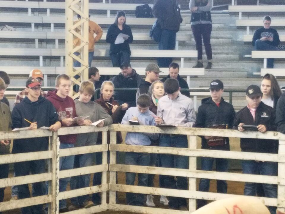 bentonffa's tweet photo. Four members represented our chapter today at the Iowa State Fairgrounds in Des Moines, judging swine at the Iowa Pork Congress. Results will be out next week! https://t.co/rlEEWzv1Br