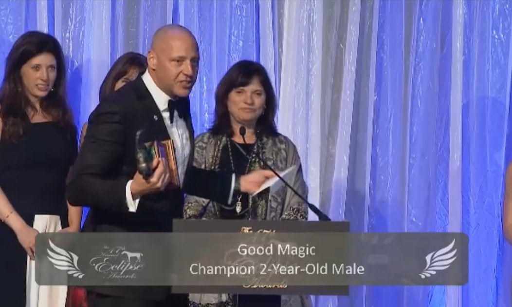 GOOD MAGIC is your 2018 Champion 2-Year-old #EclipseAwards recipient! <a href="/GoodMagicColt/">Good Magic</a> <a href="/NTRA/">NTRA</a>