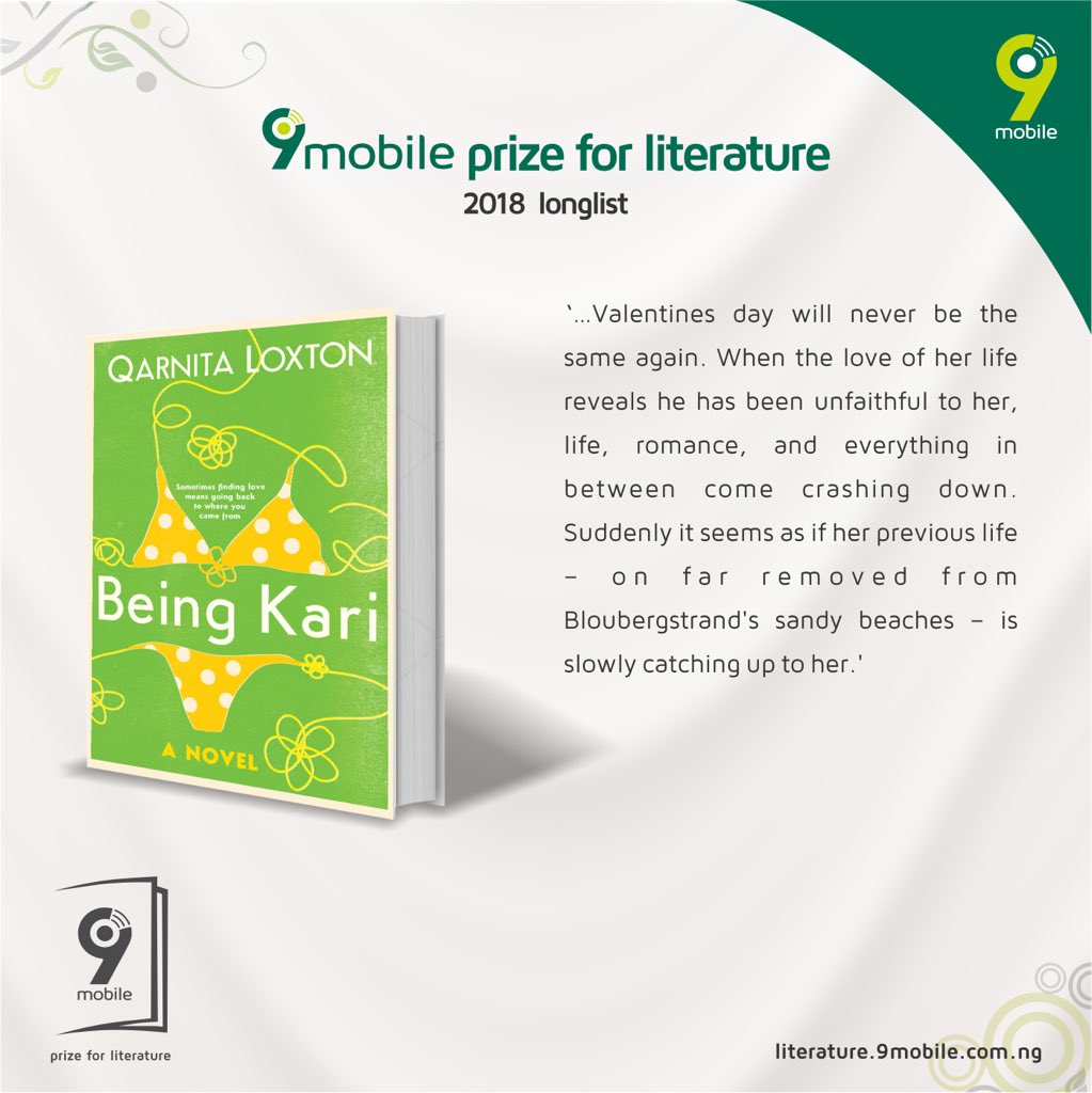 Being Kari is a ‘fun and quirky’ debut novel by Qarnita Loxton. The book gives insight into what it means to be a Muslim woman torn between tradition and modernity.For more >>goo.gl/sGbZcA #9mobilePrizeforLiterature 
#9mobilePFL2018 #9mobilePFL2018Longlist
