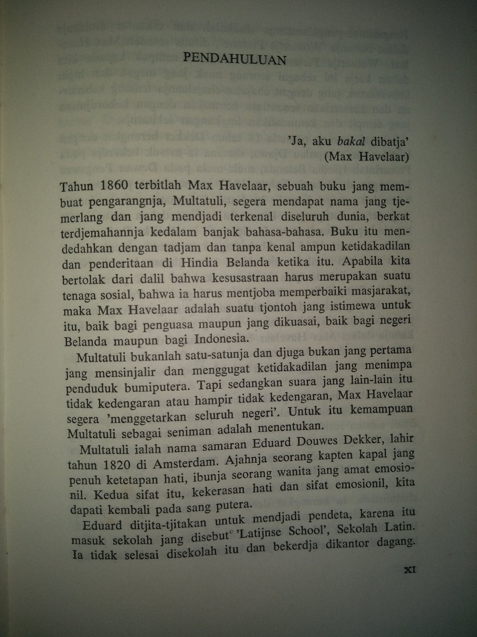 Isi buku max havelaar