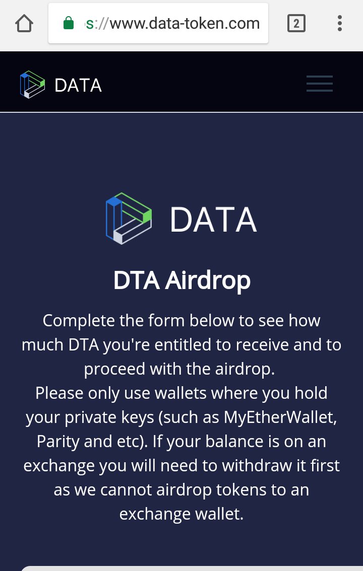 RevolvaX's tweet photo. For those buying $DTA be careful not to fall for the scam websites asking for your private key! https://t.co/Pytz5dsDMK