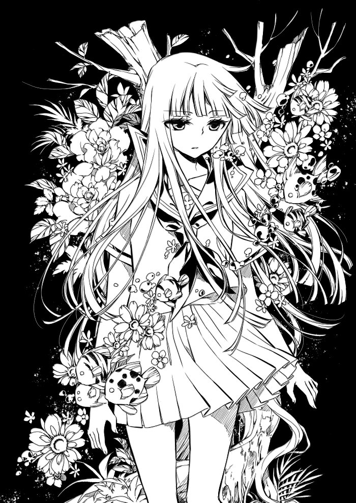 #このタグを見た人は自分が描いたモノクロ絵を貼れ
かれこれ5〜8年前くらいに描いた絵 