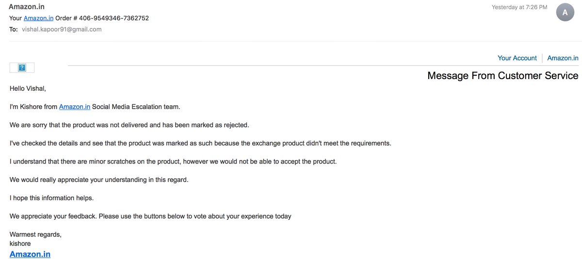 vishalkapoor91's tweet photo. The great Amazon Sale Tamasha! Amazon not only cheats, but brazens it out confidently without any institutional remorse. While it silently acknowledges verbally that its people bungled up, doesn't mention it in written, let alone apologise #amazoncheats #BewareOfAmazon https://t.co/JlsRwg4CTB