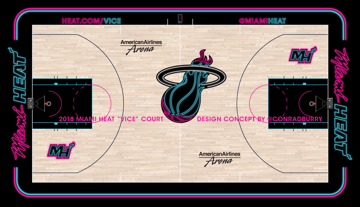 First Look At The Miami Heat S New Vice Court Nba