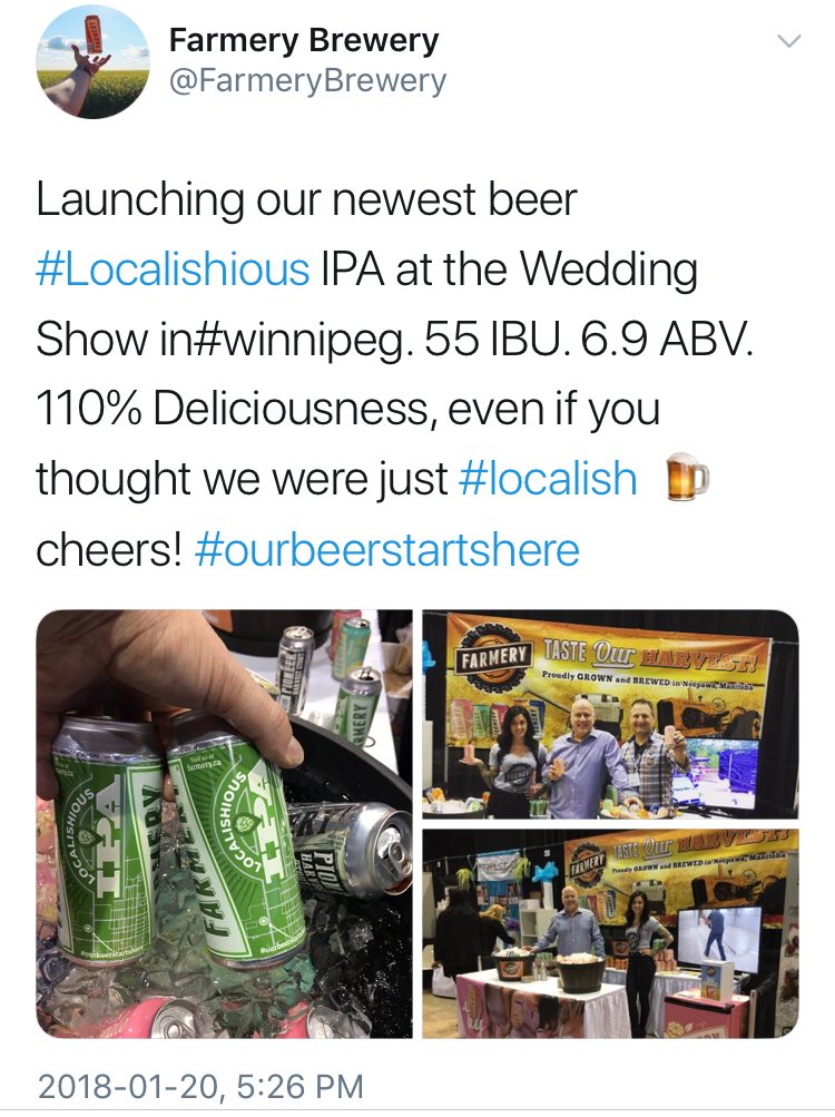 FakeryBeer's tweet photo. Hey dipshit quit your #Localish lies using our hashtag. MB beer nerds know you lie about the provenance of your malt and hops...

You could make Heady Topper and we wouldn’t spend a penny on your beer.

For Gods sake you couldn’t even get a Canadian to brew your lies... https://t.co/NDmZhJeM7F