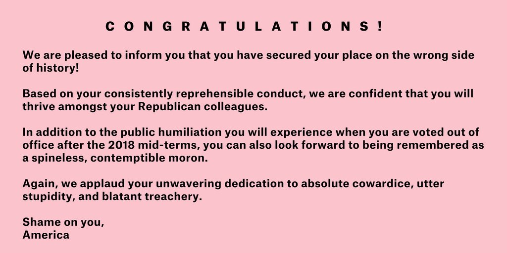 DanicaNicolette's tweet photo. @RepChrisStewart Kudos to you, Congressman!
#PinkSlipGOP #TrumpRussia #FlipItBlue #BlueWave2018 https://t.co/p66qtKvg5x