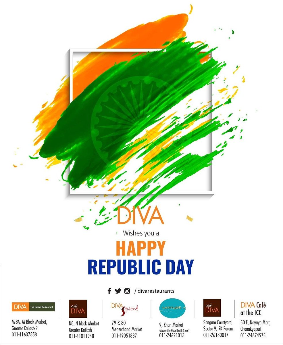 DIVA wishes you all a very Happy Republic day #republicday #26jan #india #proud #diva