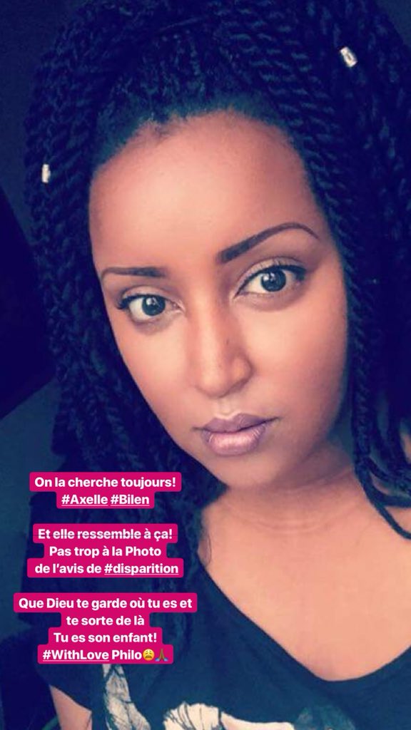 AmethysteK's tweet photo. On cherche tjs #Bilen @iamBilen peu importe ce qui se dit sur « Twitter » ce qui importe pour ceux qui te connaissent réellement c’est que tu reviennes parmis nous. Que Dieu te ramène ici au nom de #Jesus que ce cauchemar prenne fin 😣😩🙏🏾💖 #rt #disparitionInquietante https://t.co/62JTETu1gr