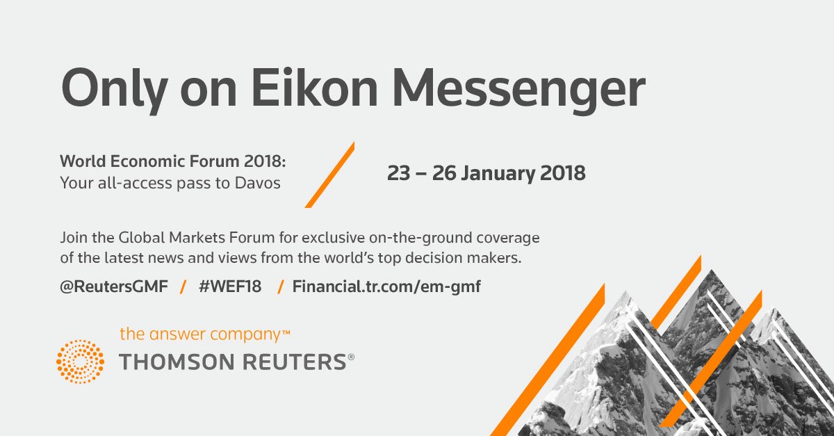Extreme weather events, cyber attacks, climate chanage concerns… What are the biggest risks facing the world in 2018?

Last chance to follow the #WEF18 discussions live via #EikonMessenger: tmsnrt.rs/2BpmtwY
