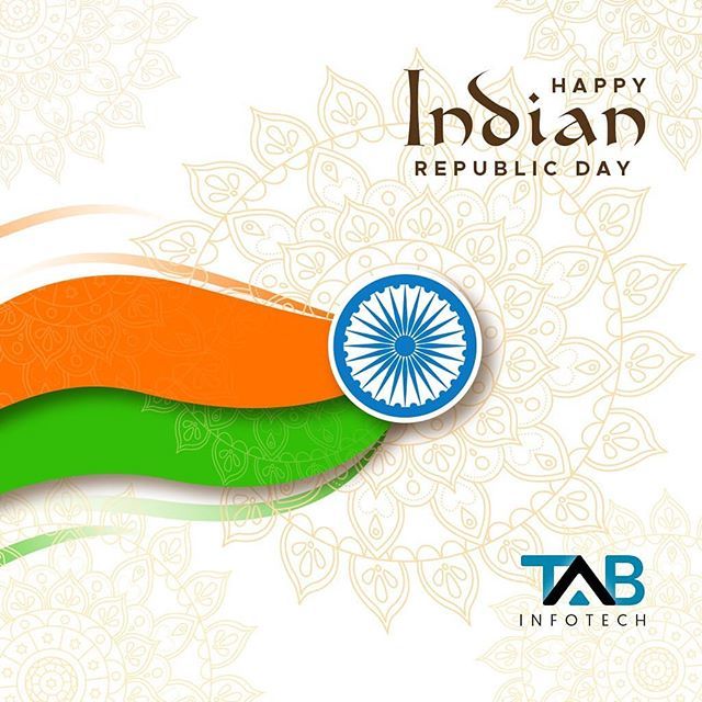 tab_infotech's tweet photo. Behold the Might with Dignity &amp; Pride, Saluting the Spirit of World's Largest  Democratic Republic... ---------
TAB Infotech wishes you #happyrepublicday 🇮🇳 #salute #india #indian #makeinindia https://t.co/u4VPq2tE6m https://t.co/A1E7IjjYup