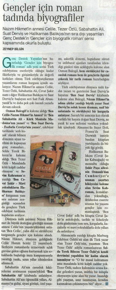 Genç Destek biyografik romanlar Hürriyet Kitap Çocuk'ta yer aldı...
#DestekMedyaGrubu