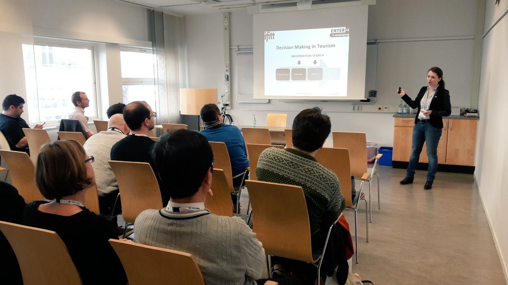 Evelyn84871049's tweet photo. Last up is Ekaterina Volchek from @HongKongPolyU presenting: Forecasting London museum visitors using #Google #trends #data
Co-authors: H. Song, D. Buhalis and R. Law.
#ENTER2018 @JKPG #Sweden #eTourism. Follow us on @IFITTorg https://t.co/fTN3ievgAd