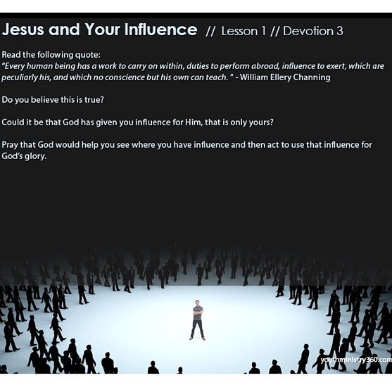 NotAltered's tweet photo. GM DNA. Take a moment and reflect on today's devotion from our series #JesusandYourInfluence https://t.co/v5X1mAH5a9