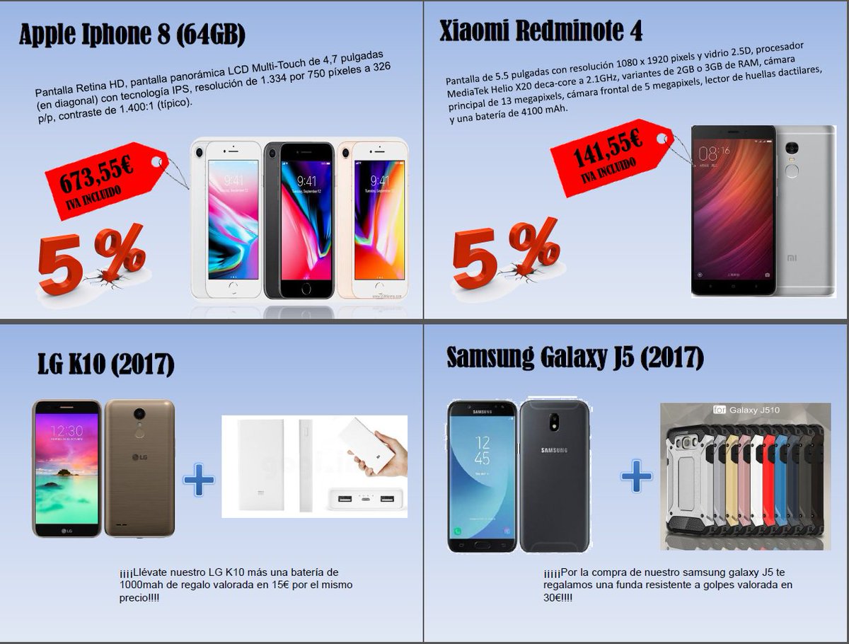 Telephonear_SLS's tweet photo. ¡¡¡¡ECHA UN VISTAZO A NUESTRO NUEVO CATÁLOGO DE REBAJAS, CON TELEPHONEAR UN NUEVO MÓVIL VAS A ESTRENAR!!!! https://t.co/0JrFHRayYh