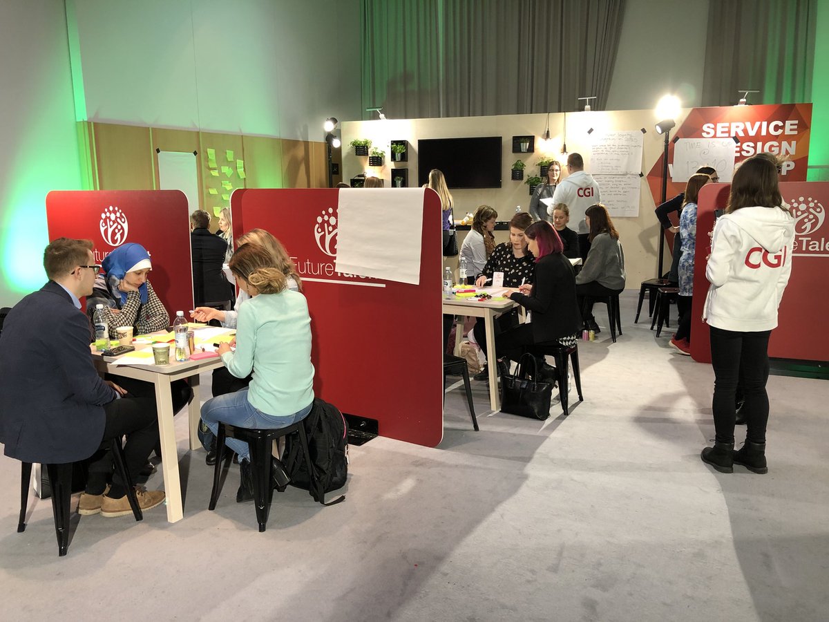 VuoriMik's tweet photo. Service design workshop at #CGIFutureTalent #GrowWithCGI https://t.co/VEucWh41yK