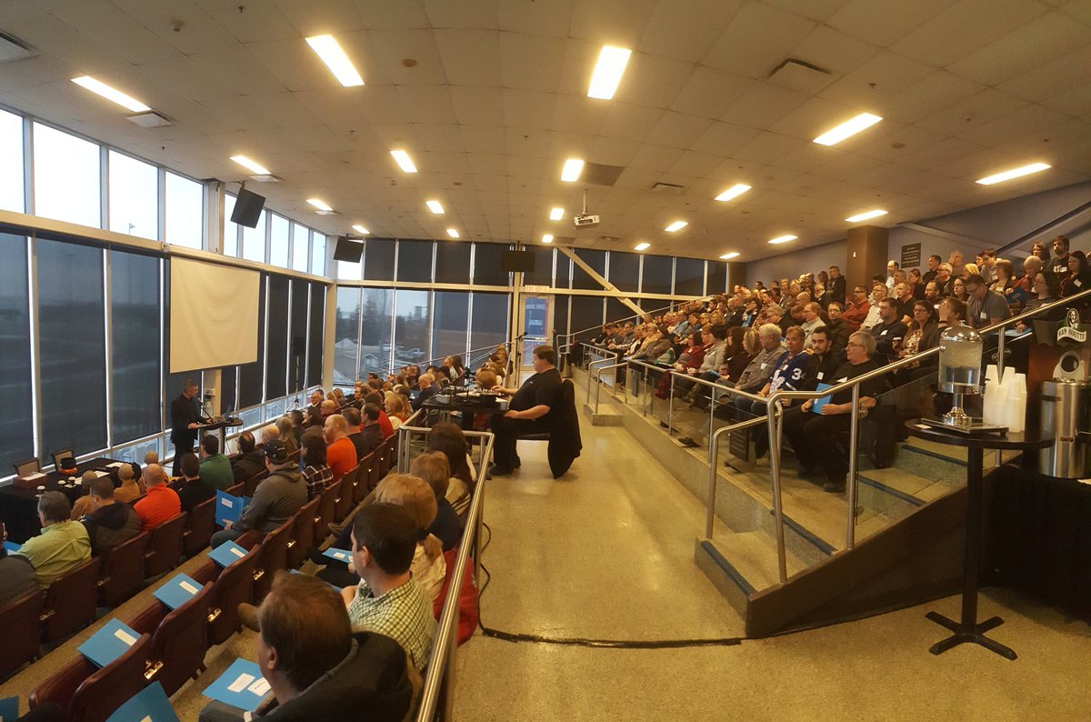 CornwallHeath's tweet photo. Speaking at Staff Day for the Dept of Finance at @Red_Shores. Lots of great staff working hard for Islanders #PEI https://t.co/D434MmulCz
