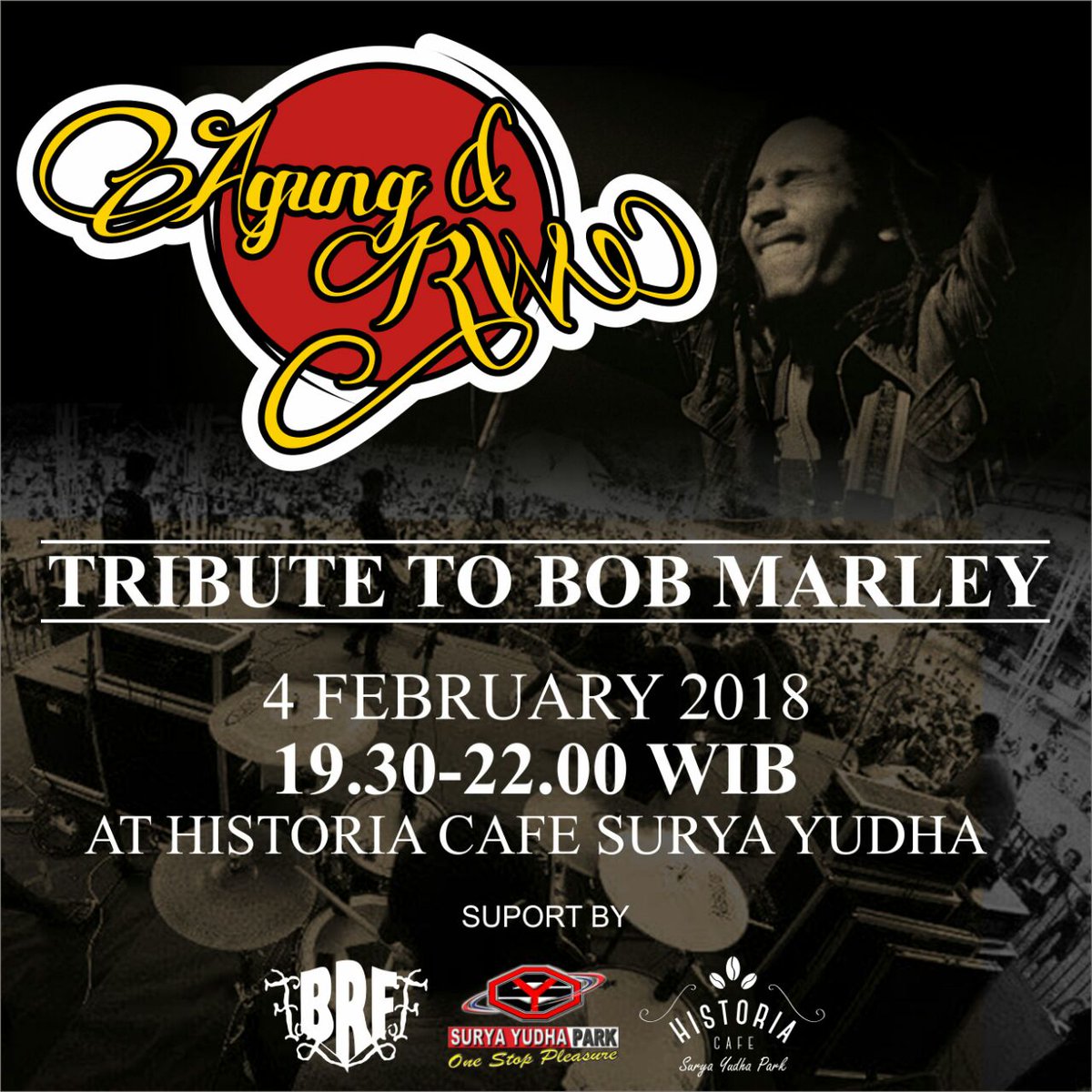 Give me love! Give me vibe!
Lets get to skankin!
Save the date!
#TributeToBobMarley