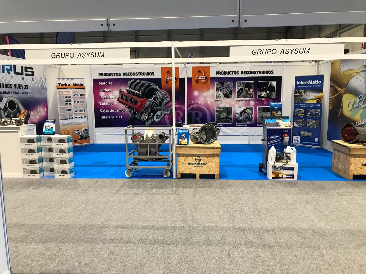 ASYSUM's tweet photo. Feria Expo Frain 2018 #turbos #kirus #motores #cajasdecambio @RecambiosFrain https://t.co/3TVkJTt65c