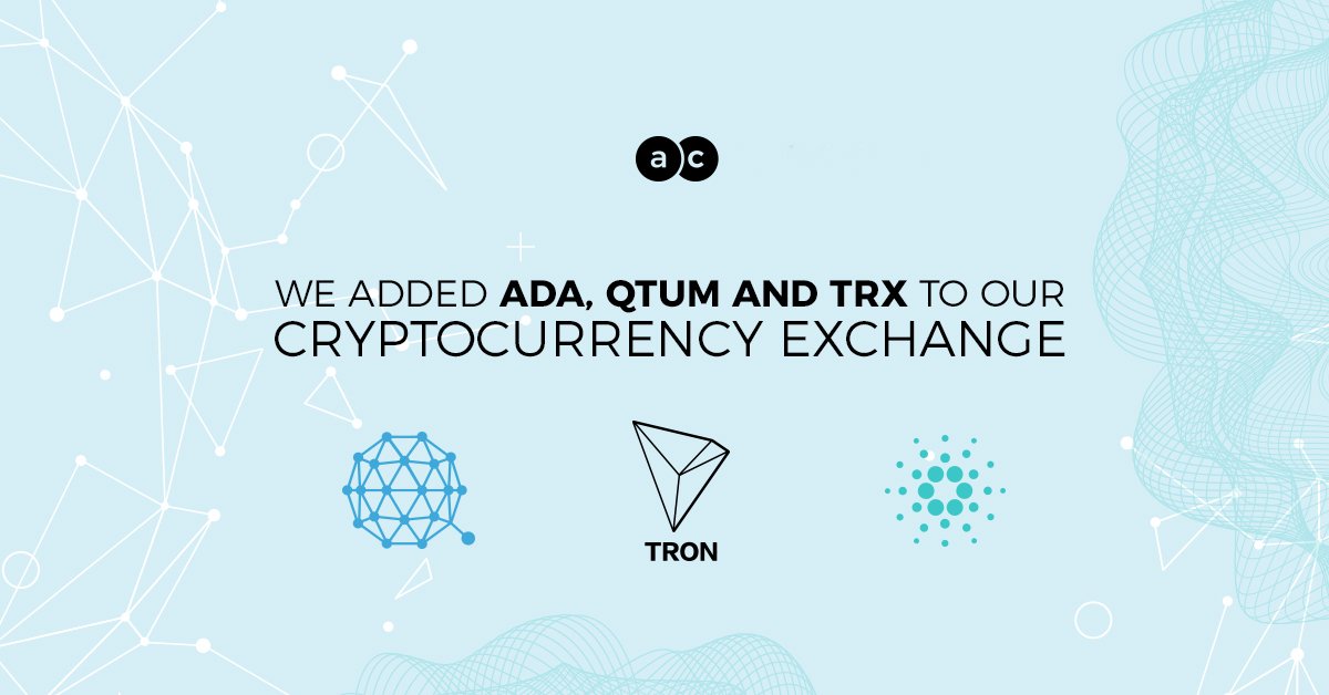 abucoins's tweet photo. We just added $ADA, $TRON and $QTUM paired against $BTC to our cryptocurrency exchange - you can trade #Cardano, #TRON and #QTUM without fees until the end of the March at https://t.co/b8zuzl4g1R with promo code 'NEWCOINS' @CardanoStiftung @Tronfoundation @QtumOfficial https://t.co/I9wNE1bLgv