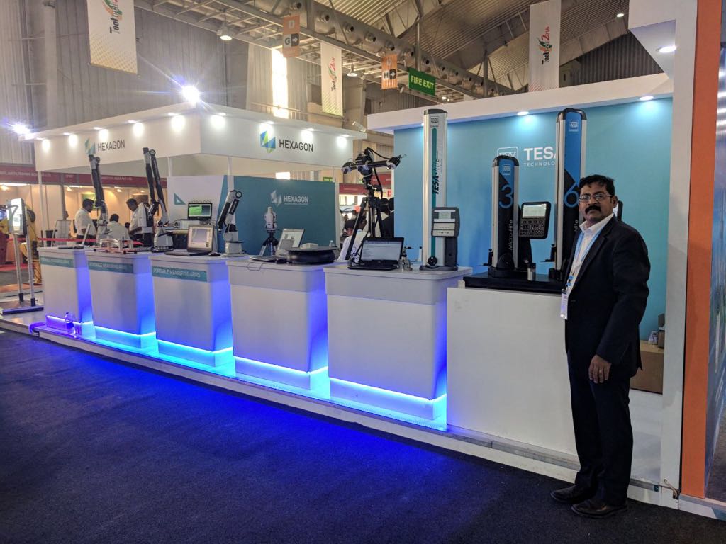 Come and see our measuring solutions on Hexagon Manufacturing Intelligence booth and Universal Metrology booth   <a href="/IMTEX/">IMTEX</a> / Tooltech 2018 - Bangalore (India) - until 30 January.