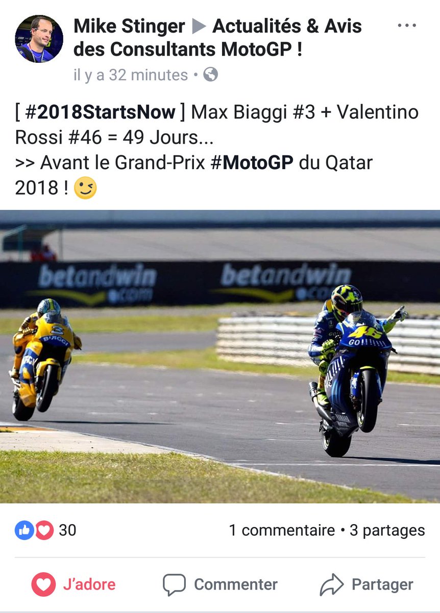 Have a good day <a href="/maxbiaggi/">Max Biaggi</a> !!!! Today rain rain and rain 😣 but day-49 for the first motogp race ! 😁