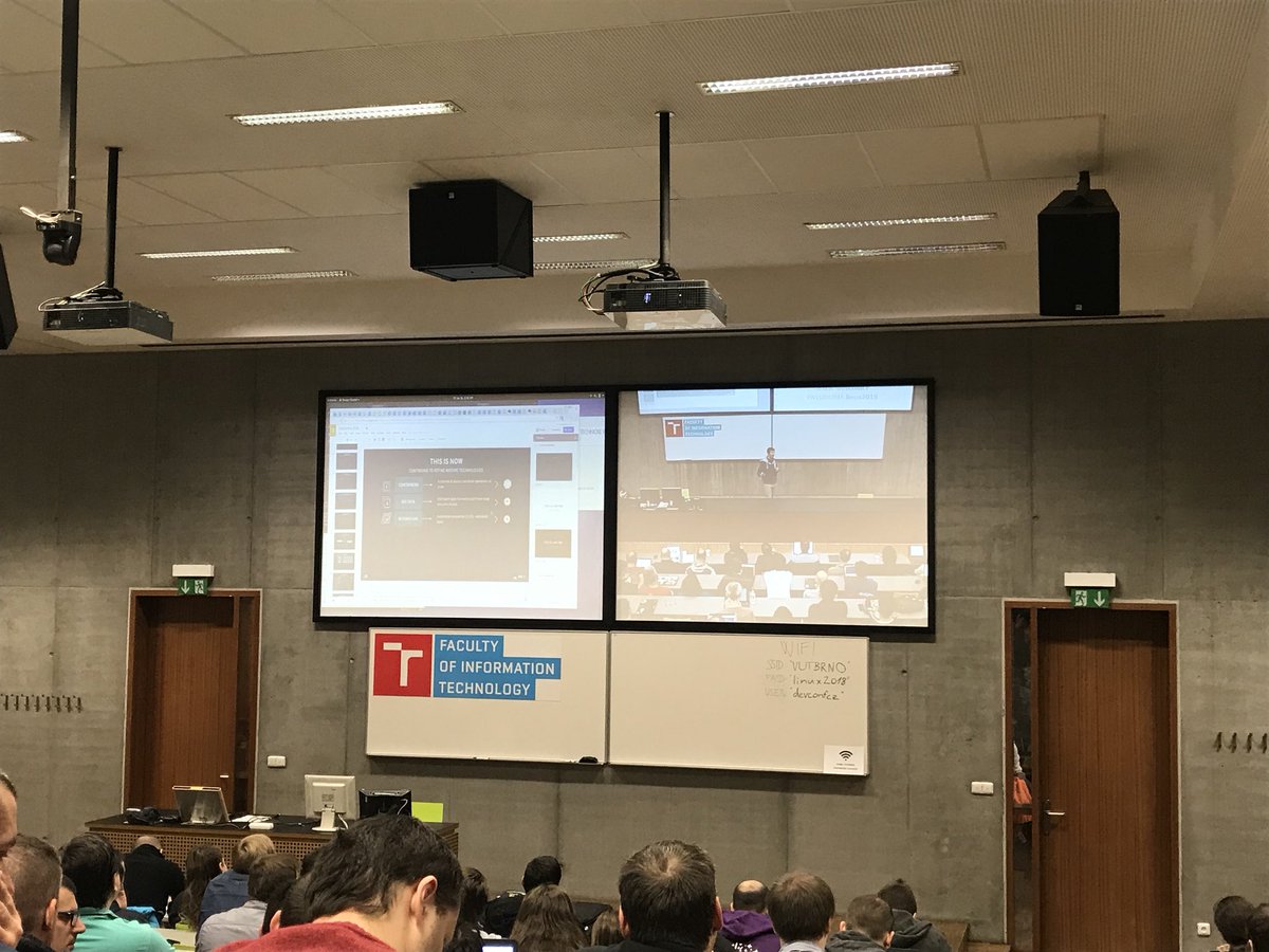 anisha_narang's tweet image. Keynote being live streamed in D206 at #devconf #devconf2018 #devconfcz #day1 #keynote