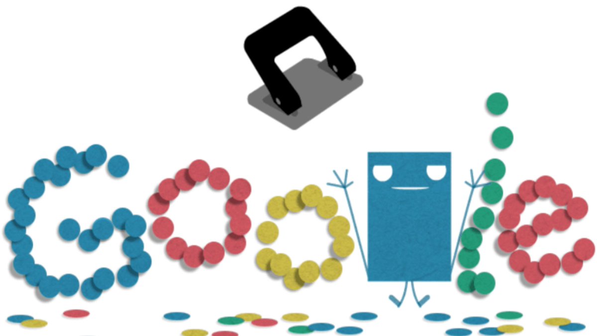 BestBusDev's tweet image. Hole punch history Google doodle celebrates #BestBusinessDevelopment #SEOWakefield socl.club/Bxmp4Z
