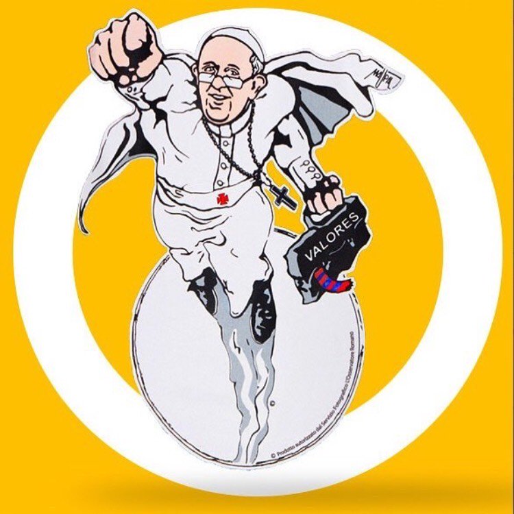 ordinaryheroes's tweet photo. #Superpope is not a superhero, he doesn't fly and he is not invincible. His normality makes him exceptional: Superpope has been a model and he is the first of the #OrdinaryHeroes. https://t.co/q7siJYwYm3
