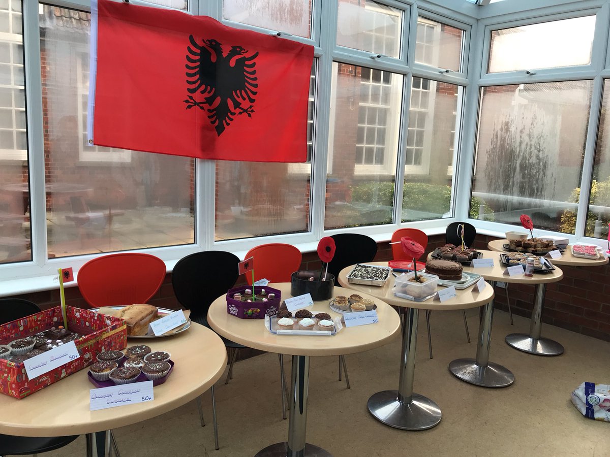 DSFCcharities's tweet photo. Don’t forget we have a cake sale in the conservatory all day today to fundraise for those going to Albania, come along and buy some cake, 50p each! Lots on offer, everyone catered for, including vegan, gluten free and lactose free!! 🍰🎂🍪 https://t.co/OdU1Q0eUcw