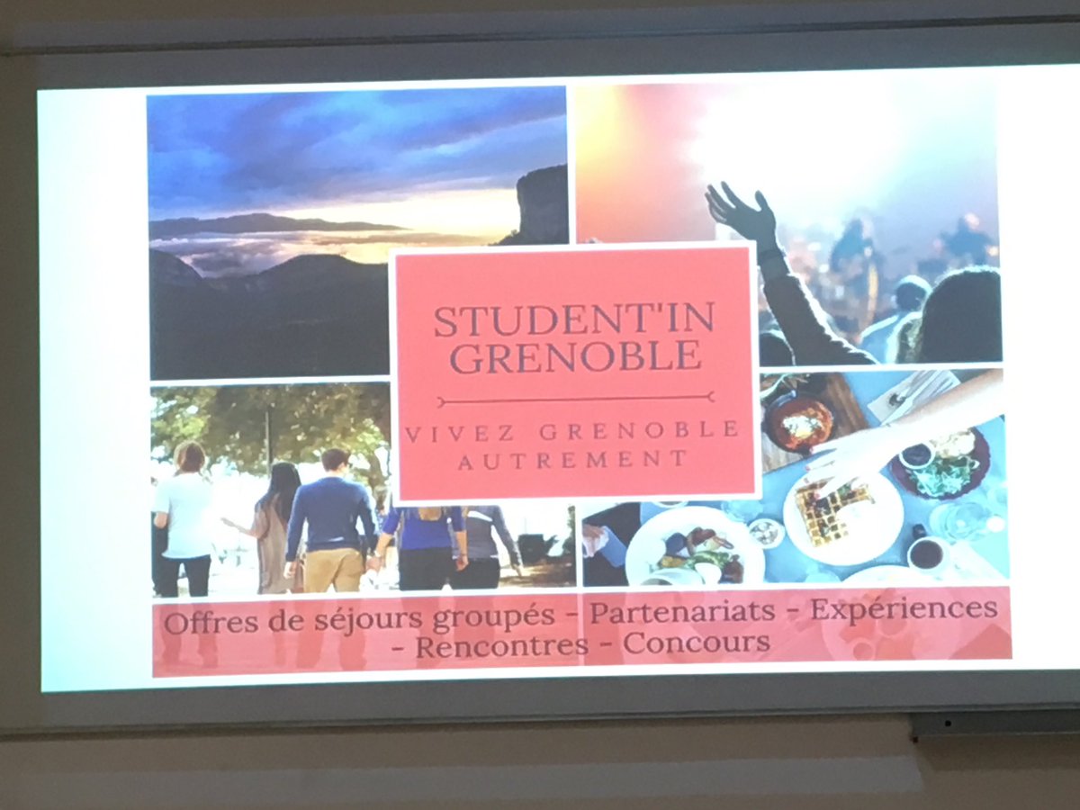 Premier rendu des étudiants <a href="/Grenoble_IAE/">Grenoble IAE</a> pour @GrenobleTourism  en présence de <a href="/FHugele/">Fabrice Hugelé</a> @promising_innov @u_grenoblealpes #labodespossibles #design