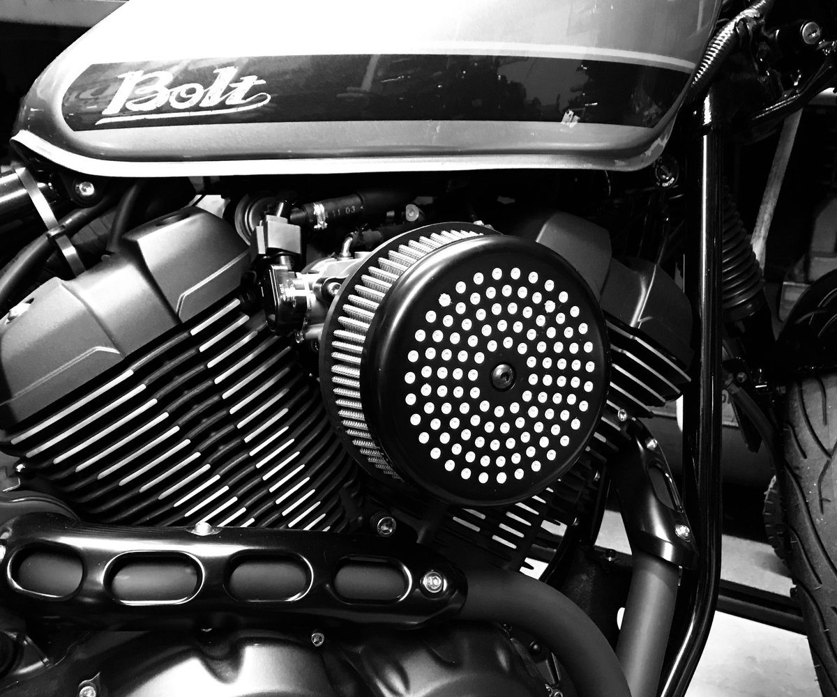 SSCC_Shane's tweet photo. New Milled Intake kit for Yamaha Bolt, V Star 950, 1300, Stryker and RoadStar models #yamahabolt #950bolt #boltrspec #boltcspec #bolt950 #vstar950 #vstar1300 #yamahastryker #stryker #roadstar #yamaharoadstar #roadstars #roadstar1700 #roadstar1600 #yamaha https://t.co/aqjiemiJSi