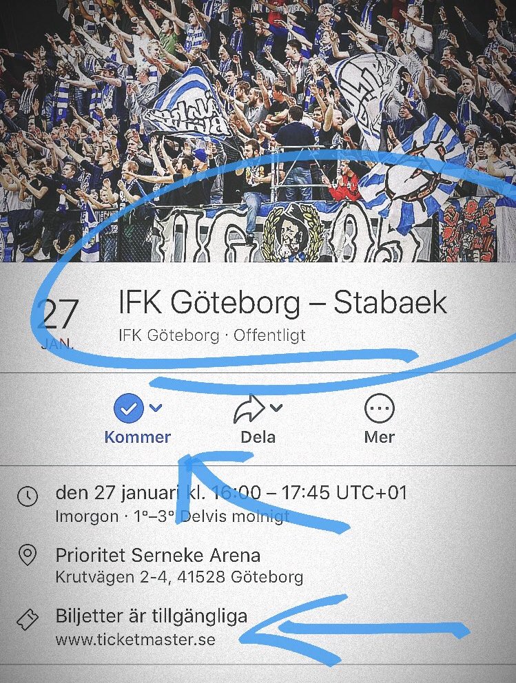 Be there or be 🔳 #ifkgbg
➡️ ticketmaster.se