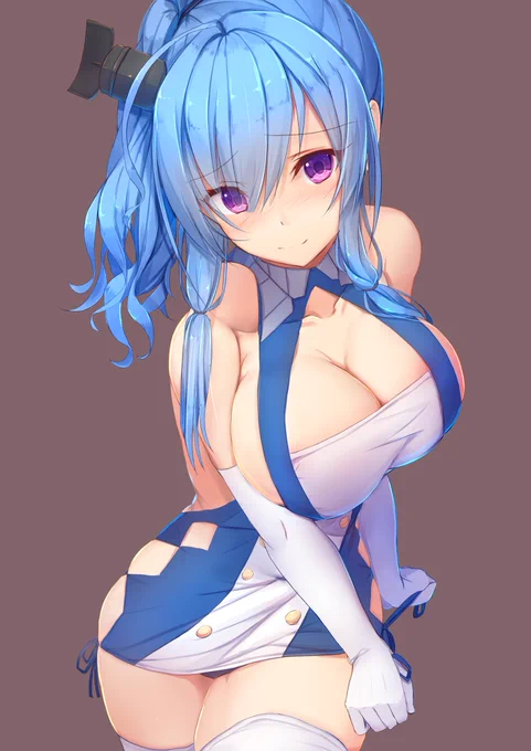 セントルイス
ひも結ぶのにお胸様で見えないだろうなー
#アズールレーン 
