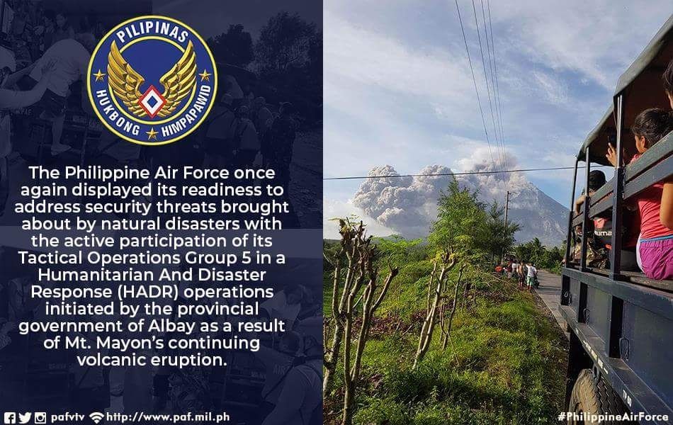 pafvtv's tweet photo. The Philippine Air Force displaying its operational readiness.
#PhilippineAirForce #PAF #PAFVTV #BlueTeamTopSpeed #TOG5 #505SRG #710SPOW #MountMayon https://t.co/t7dwVkWfeb