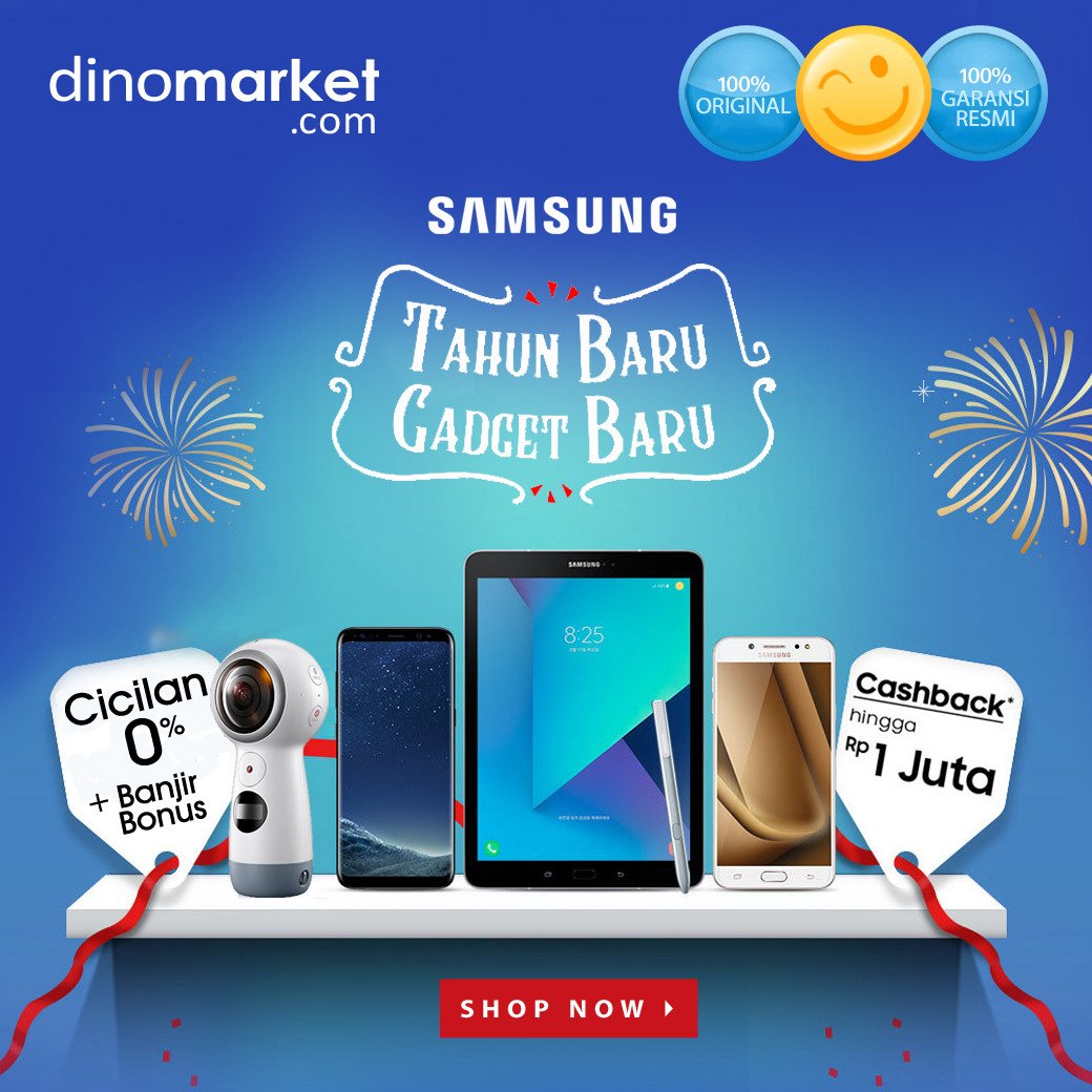 DINOMARKET's tweet photo. Tahun Baru Gadget Baru Disc Up To 1 Juta. Gak cuma itu aja, beli #Gadget #samsung sekarang, kamu juga bisa dapatin bonusnya loh. Tunggu apalagi? Yuk beli sekarang, Klik https://t.co/CX8u9WlaUG
#note8 #noteFE #J7Plus #smartphones https://t.co/B1D1wV9w83